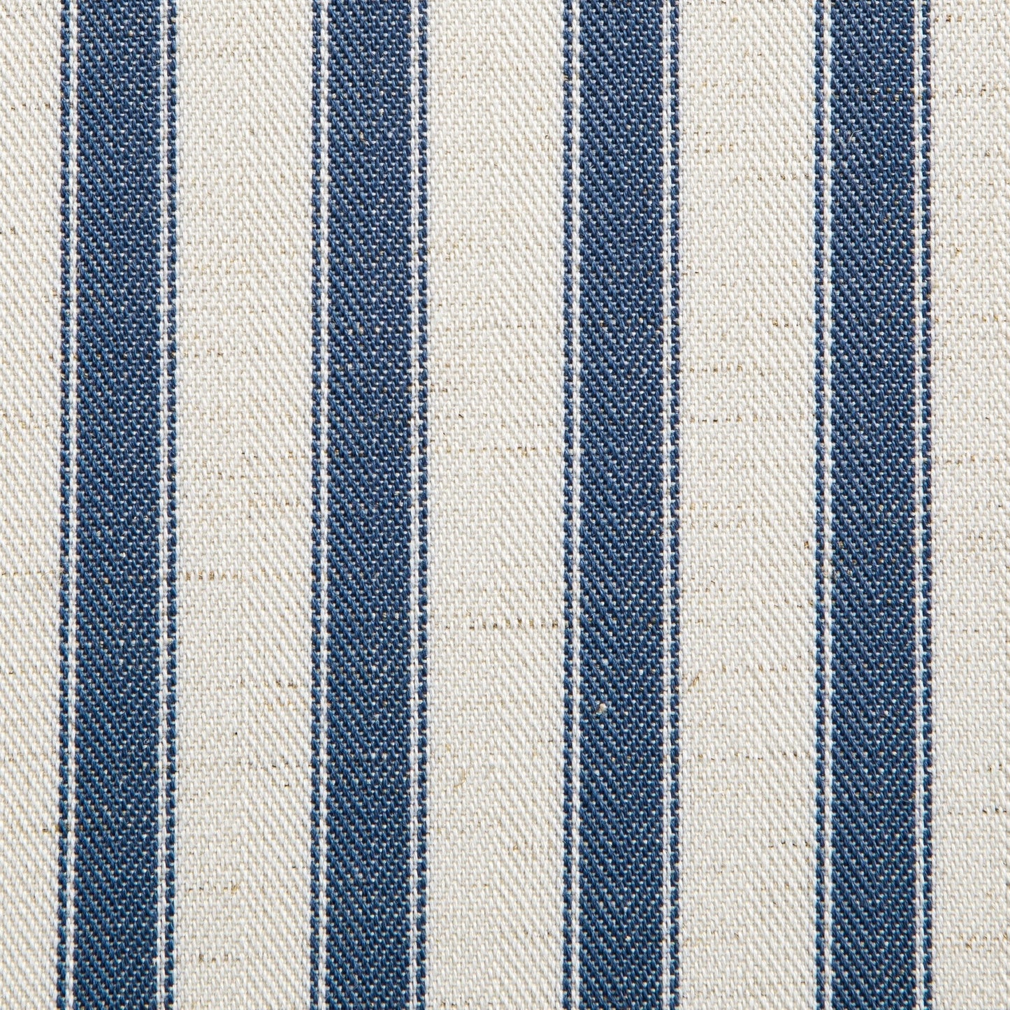 Chilworth Upholstered Ottoman Bed with Storage, Blue Stripe Linen Blend