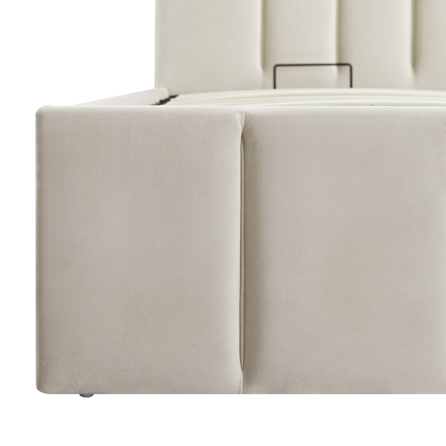 Hana Ottoman Bed with Storage, Warm Stone Velvet