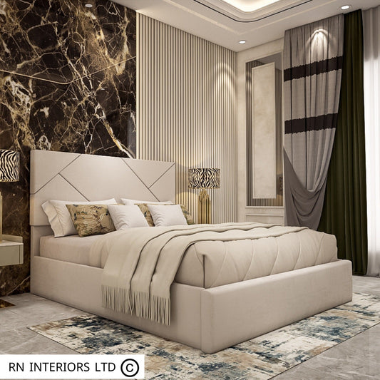 King Size Bed - Perci Upholstered Bed Frame