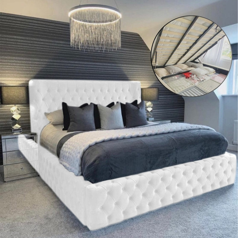 Majestic Nights Upholstered Ottman Storage Bed Frame – view 18