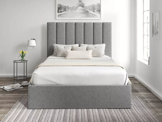 Amalfi Arran Pebble Upholstered Ottoman Bed Frame Only – view 2