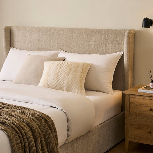 Berkeley Ottoman Storage Bed - Textured Oatmeal
