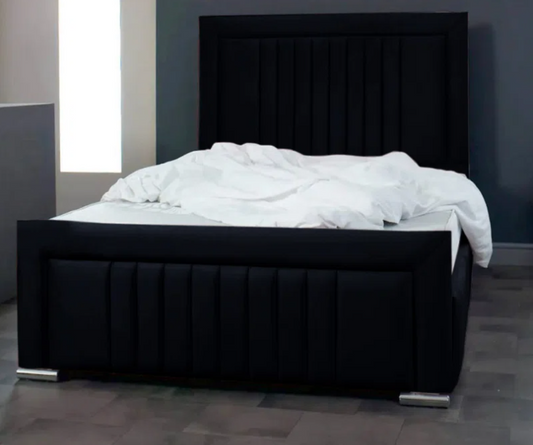 Alama Upholstered Panel Bed – view 2