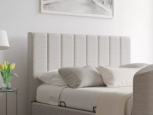 Berkley Upholstered Linea Fog Ottoman TV Bed – view 2