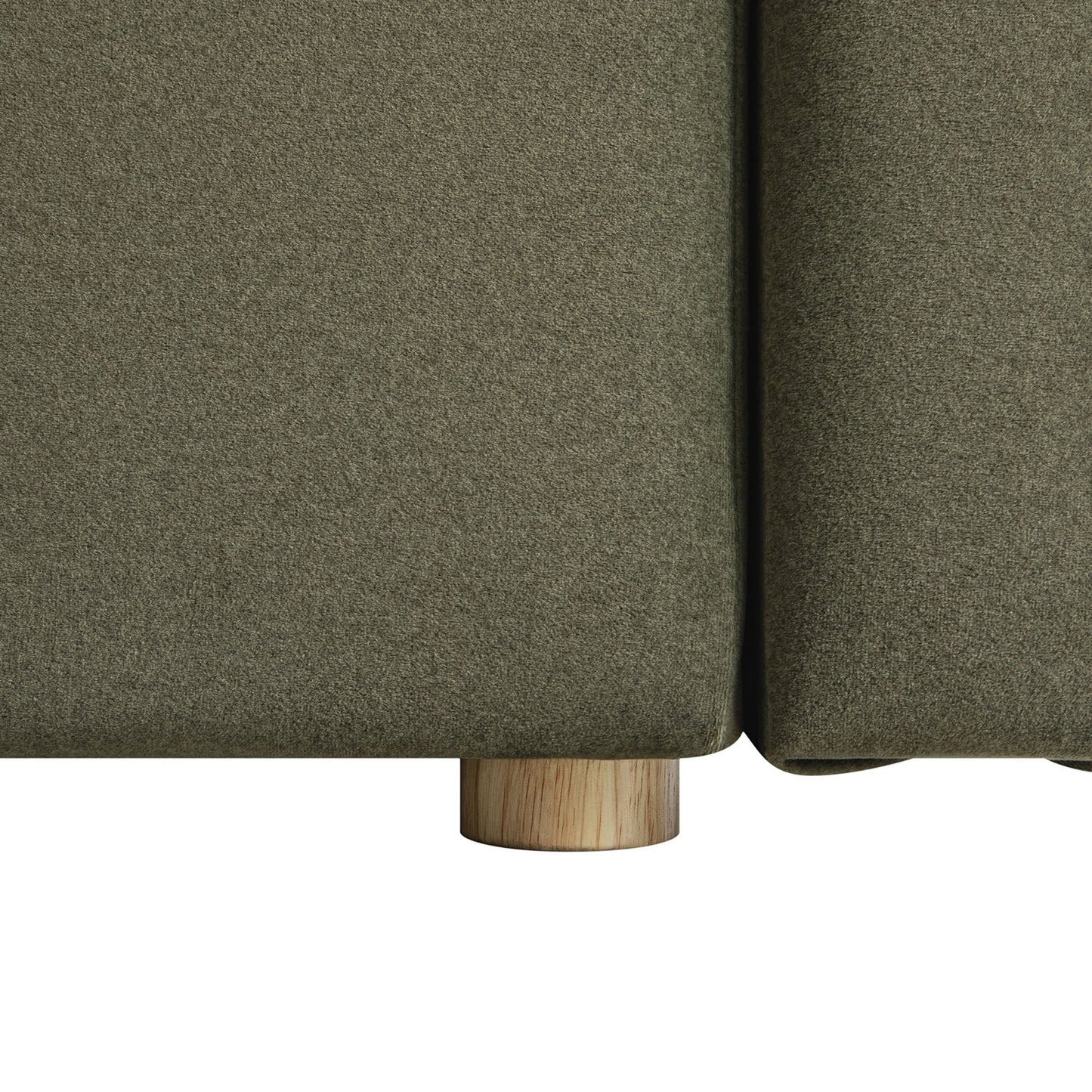 Forte Drawer Bed with Storage, Dried Herb Mohair