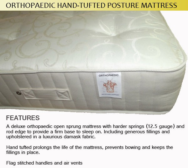 Firm Orthopaedic Open Coil Spring Mattress – view 8