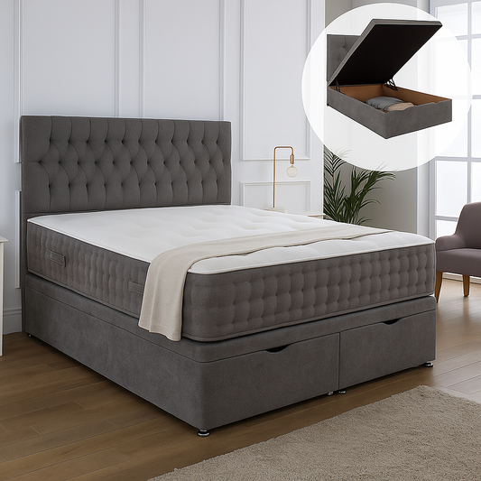 Albans Ottoman End Lift Storage Divan Bed – view 2