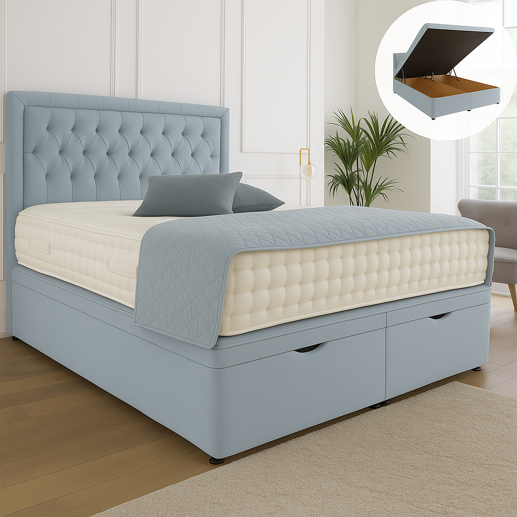 Windsor Ottoman End Lift Storage Divan Bed – view 10