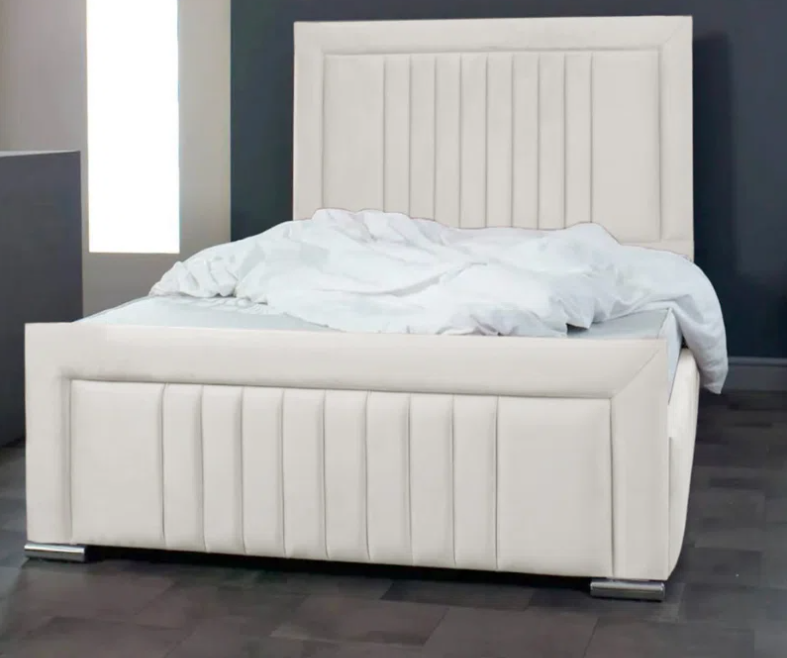 Alama Upholstered Panel Bed β view 14