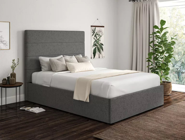 Wooden ottoman bed frame