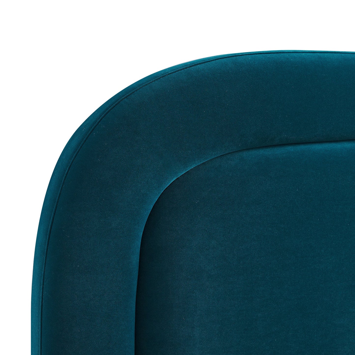 Luella Upholstered Wooden Plinth Base Bed with Storage, Teal Velvet