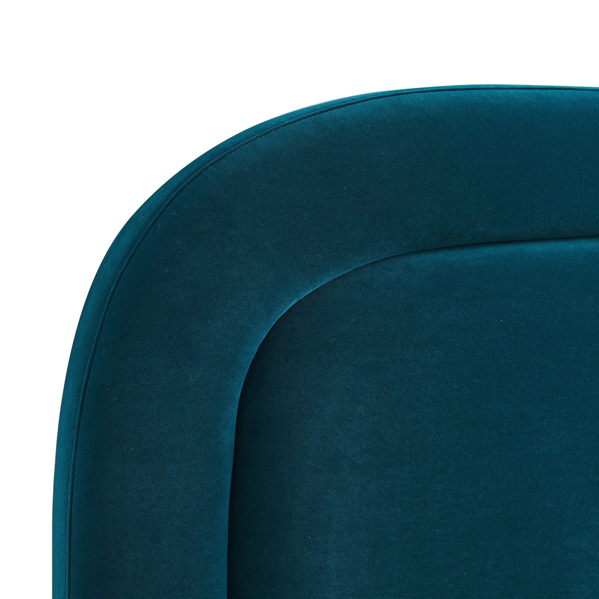 Luella Upholstered Wooden Plinth Base Bed with Storage, Teal Velvet