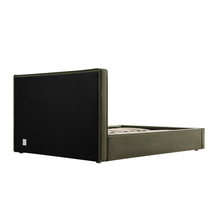 Forte Drawer Bed with Storage, Dried Herb Mohair