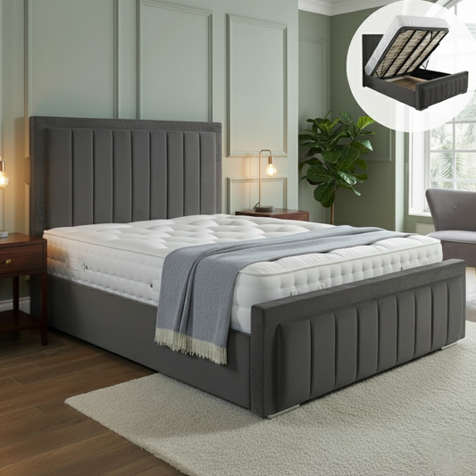Florence Ottoman Bed with Storage - Optional Mattress