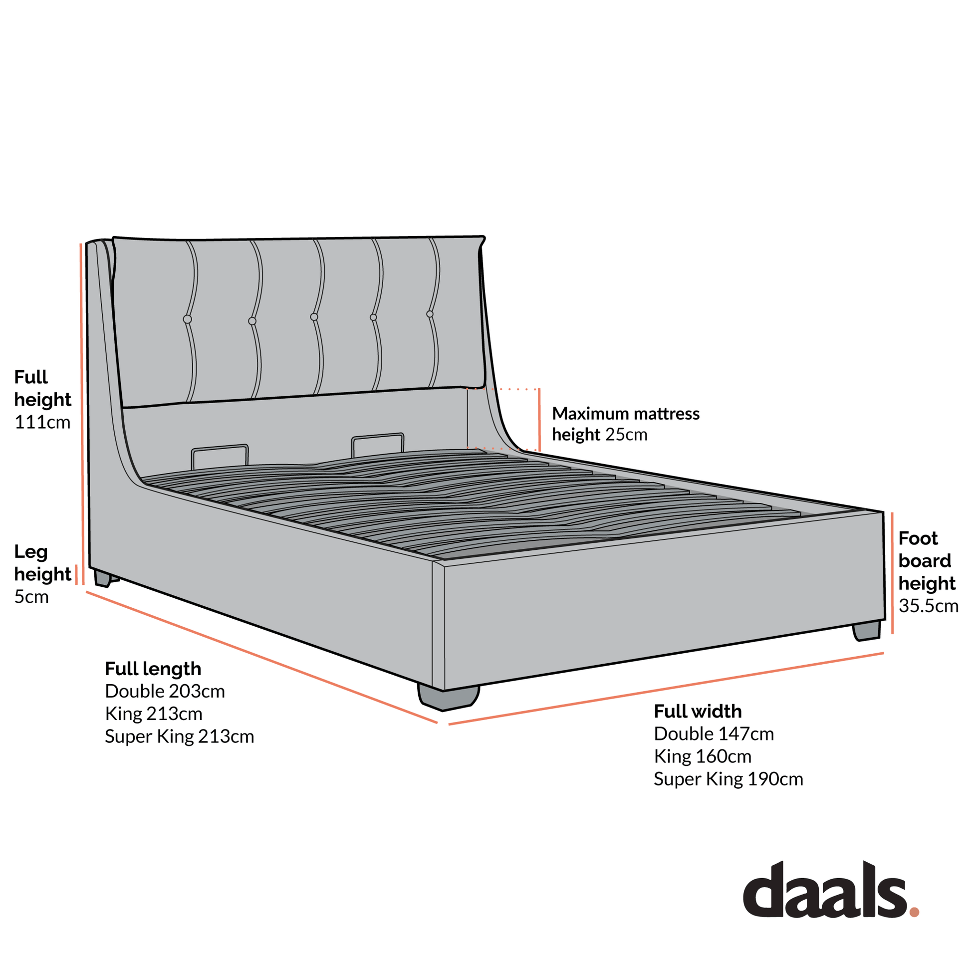 Hadley Grey Velvet Ottoman Bed with Storage