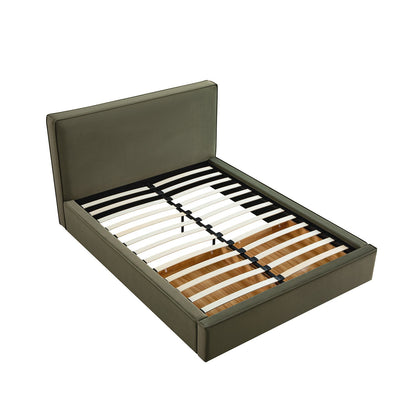 Forte Drawer Bed with Storage, Dried Herb Mohair