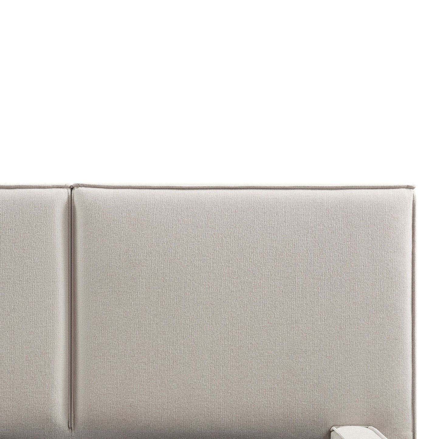 Claudine Ottoman Bed with Storage, Oatmeal Weave