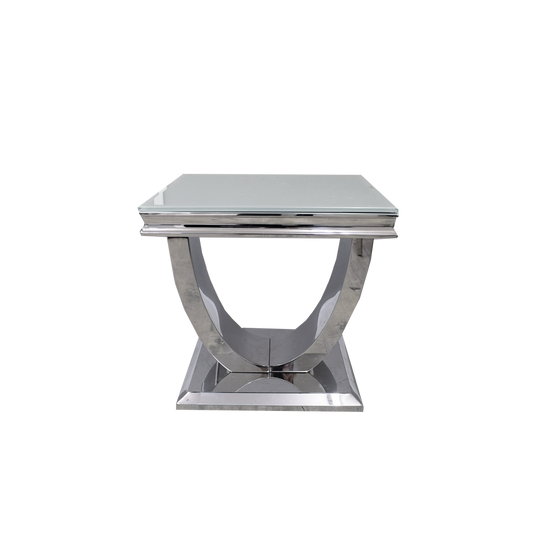 Arial Lamp White Glass