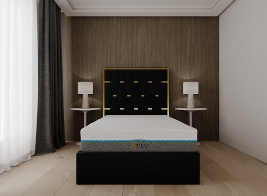 BLACK AND GOLD LUXE BED – view 2
