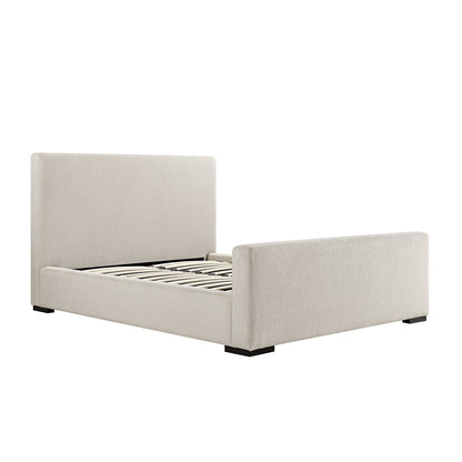 Antoine Side-Opening Ottoman Bed with Storage, Soft Beige Chenille