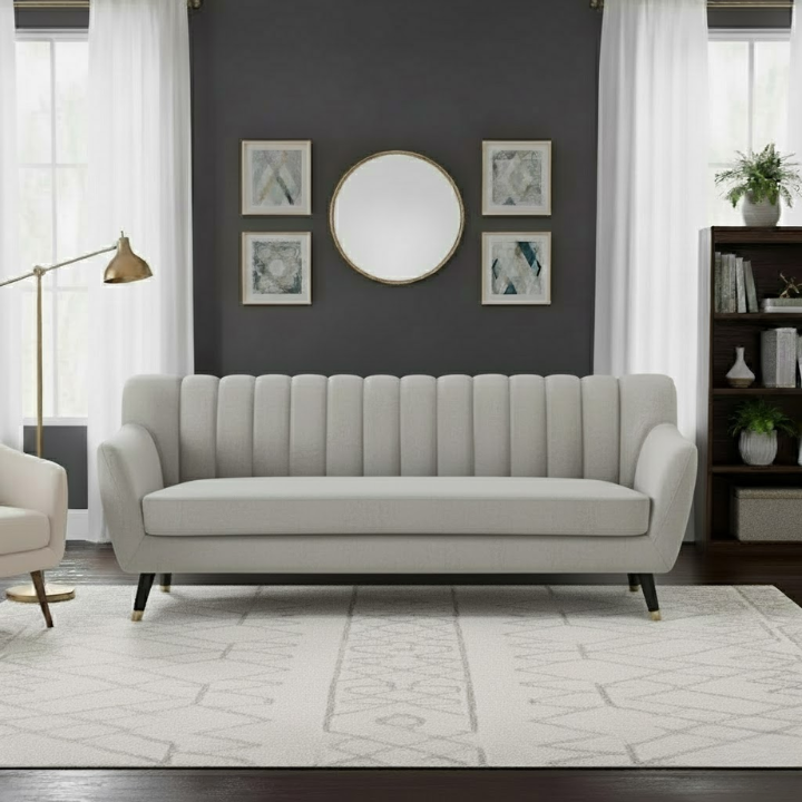 KD 3-Seater Velvet Sofa