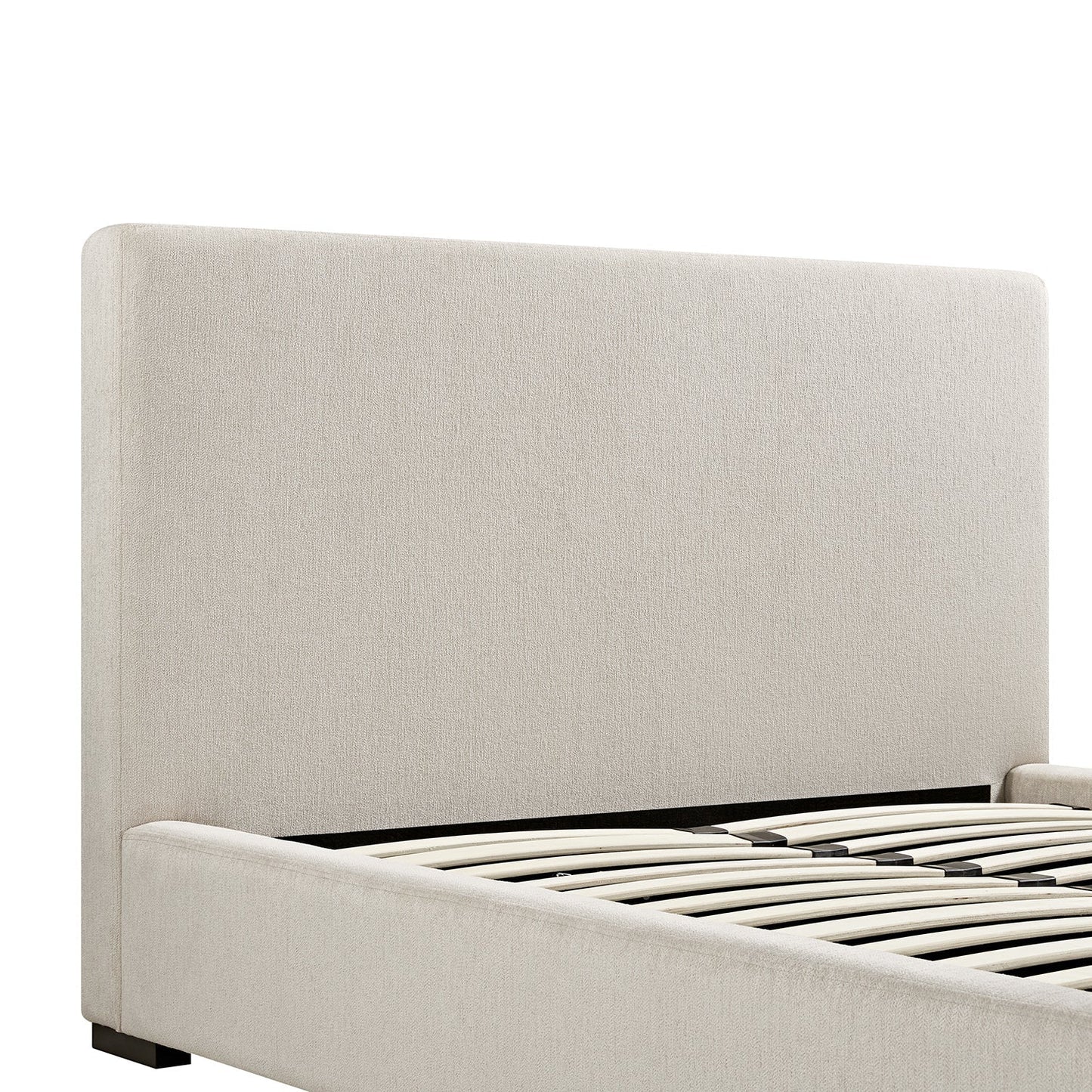 Antoine Side-Opening Ottoman Bed with Storage, Soft Beige Chenille