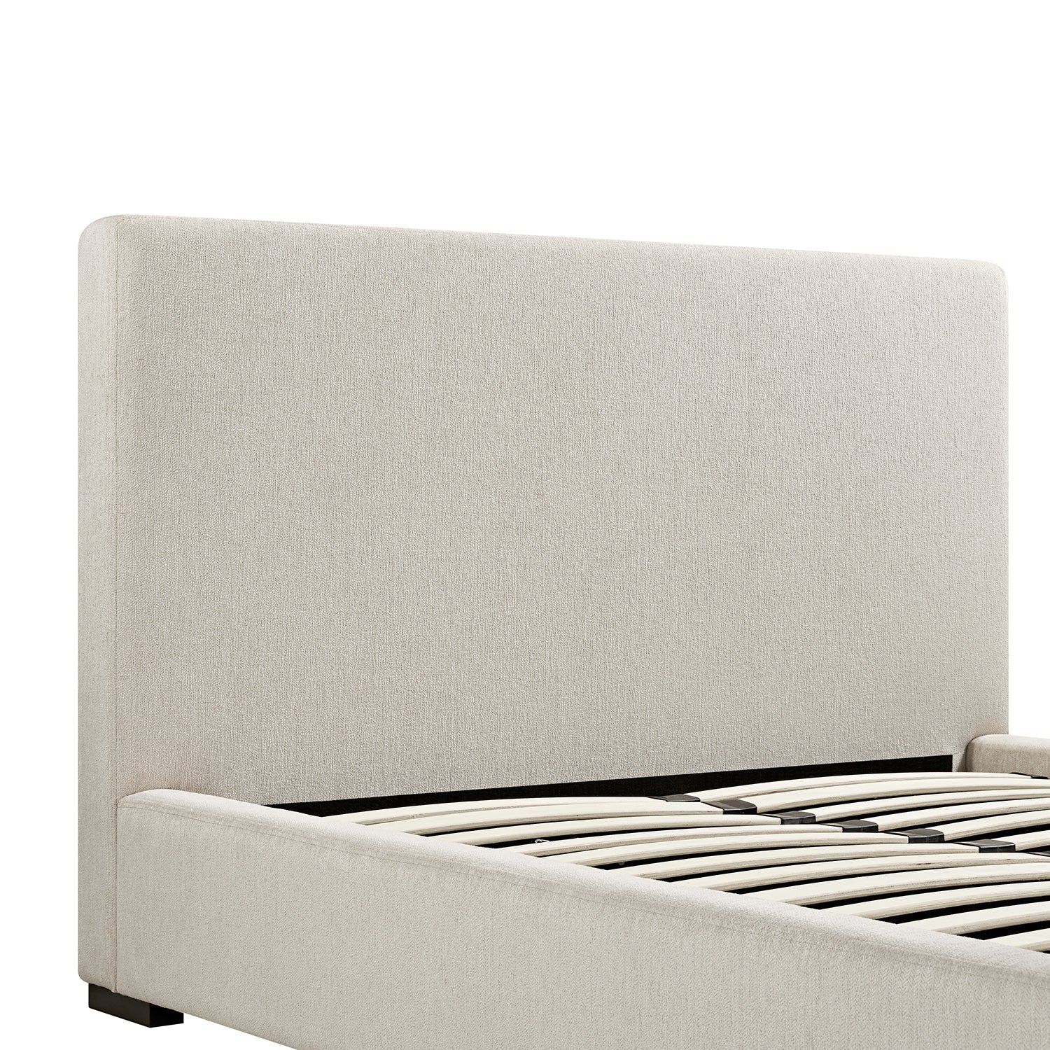 Antoine Side-Opening Ottoman Bed with Storage, Soft Beige Chenille