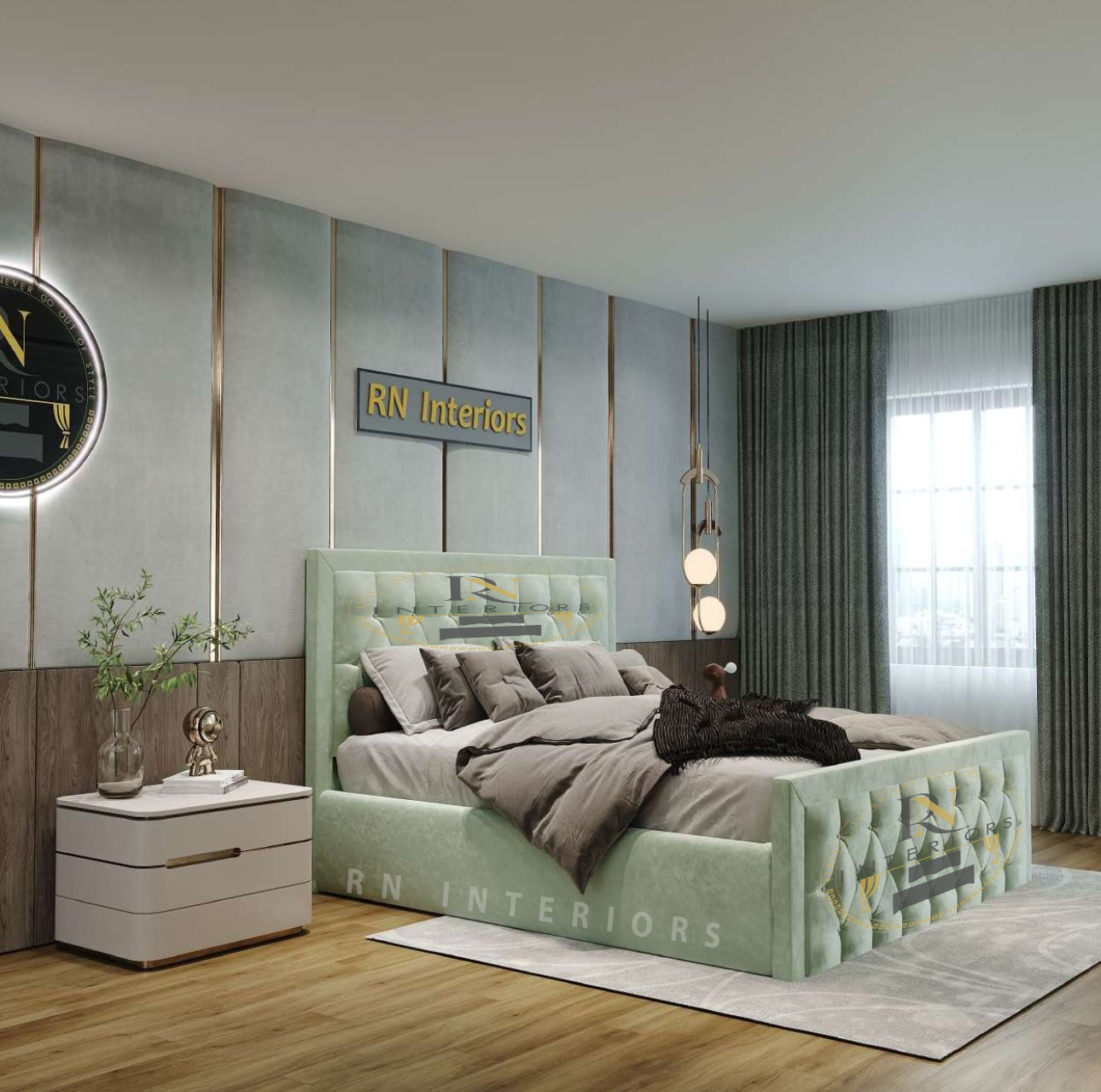 Chesterfield Double Bed - Luxury Palace Bed