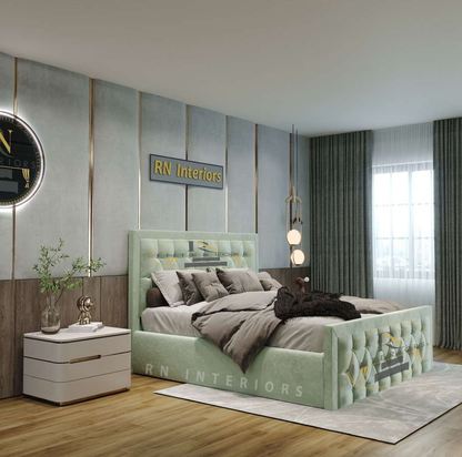 Chesterfield Double Bed - Luxury Palace Bed
