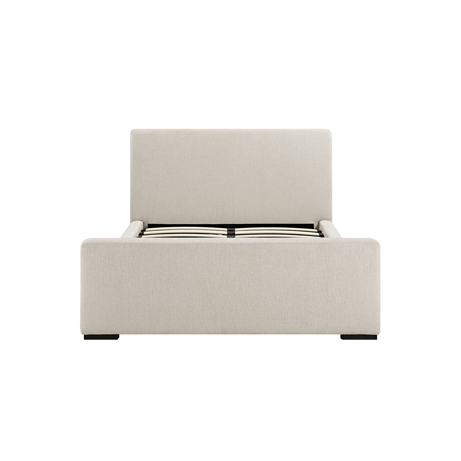 Antoine Side-Opening Ottoman Bed with Storage, Soft Beige Chenille
