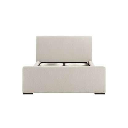 Antoine Side-Opening Ottoman Bed with Storage, Soft Beige Chenille