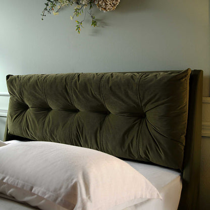 Hadley Moss Green Velvet Ottoman Bed with Storage