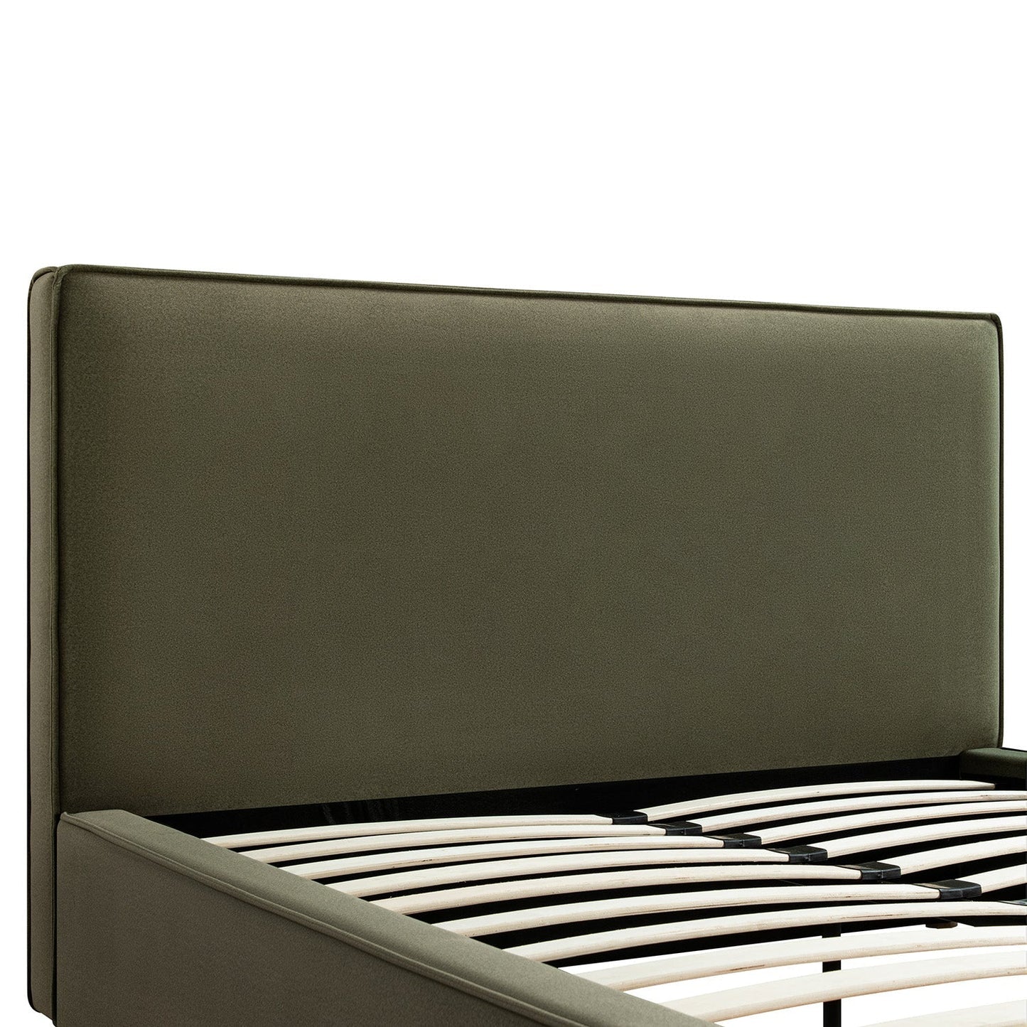 Forte Drawer Bed with Storage, Dried Herb Mohair