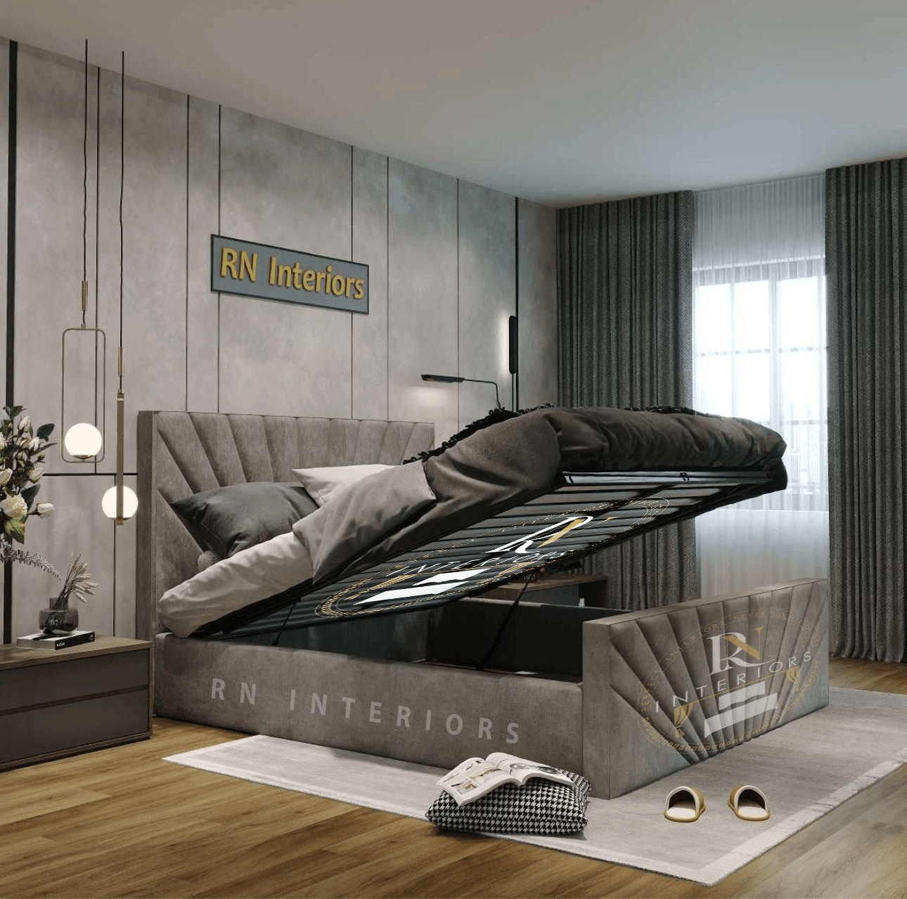 Sunrise King Size Bed Frame