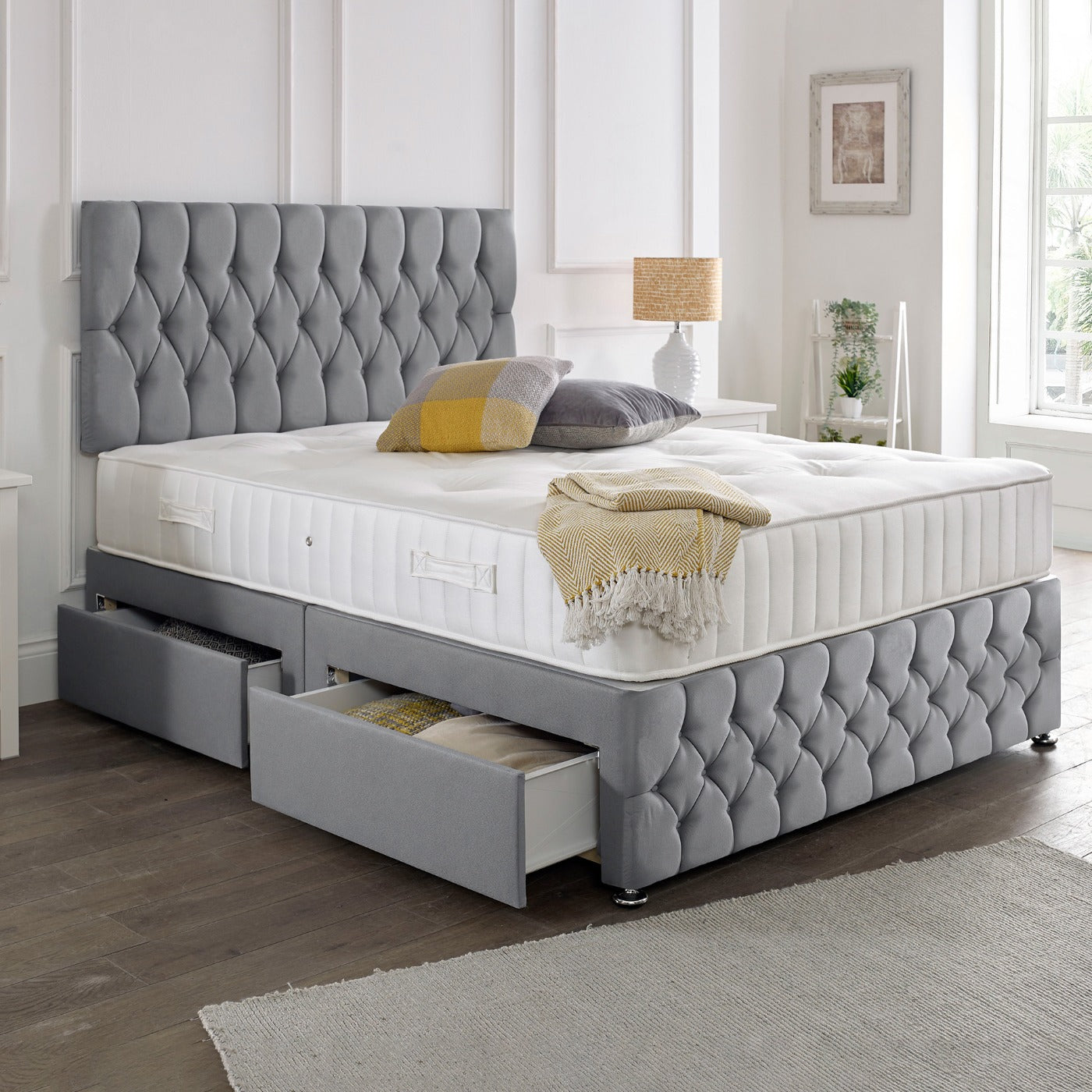 Beirut Matching Headboard & Footboard Divan Set