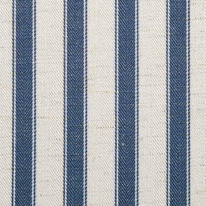 Chilworth Upholstered Ottoman Bed with Storage, Blue Stripe Linen Blend