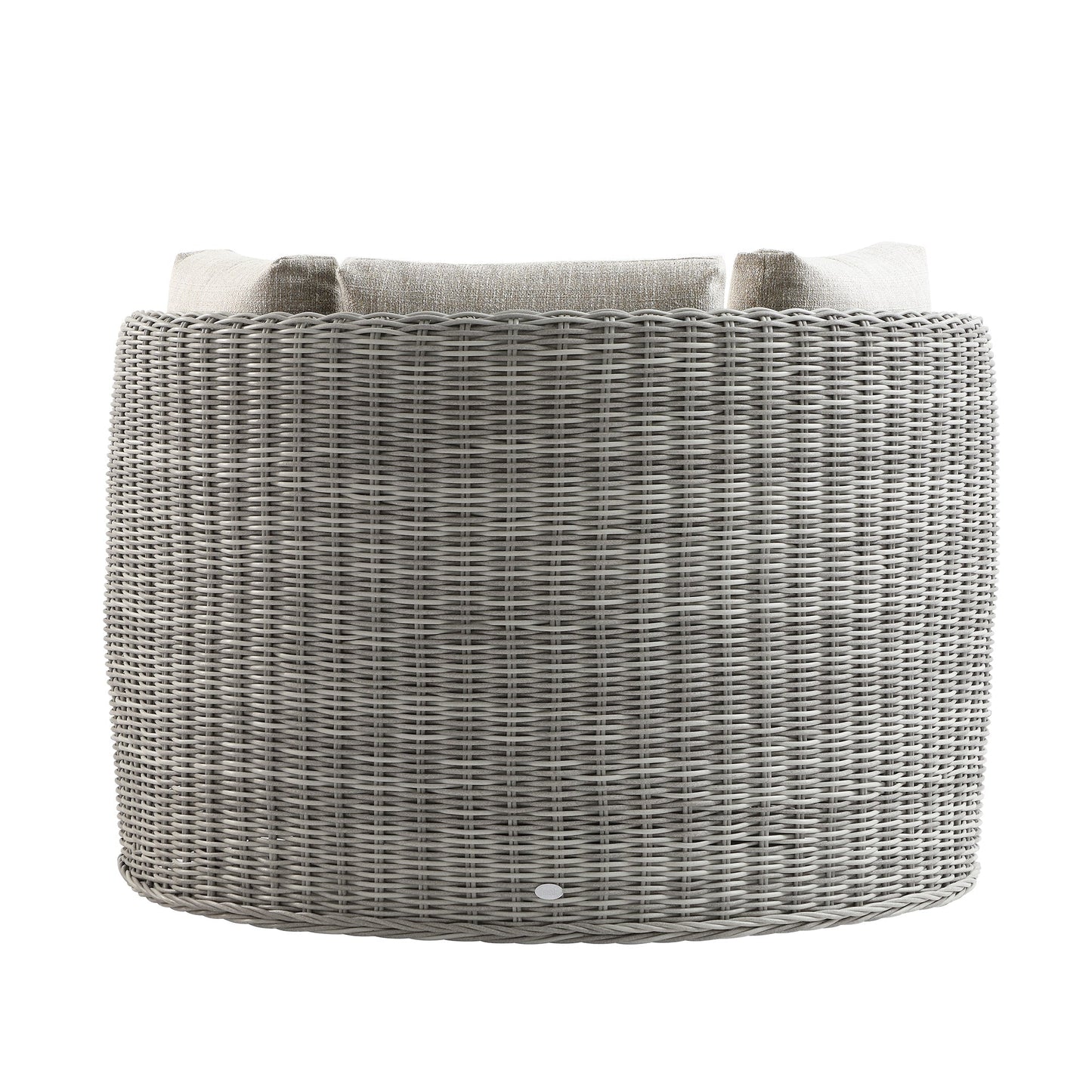 Bellagio Round Wicker Swivel Daybed, Light Grey