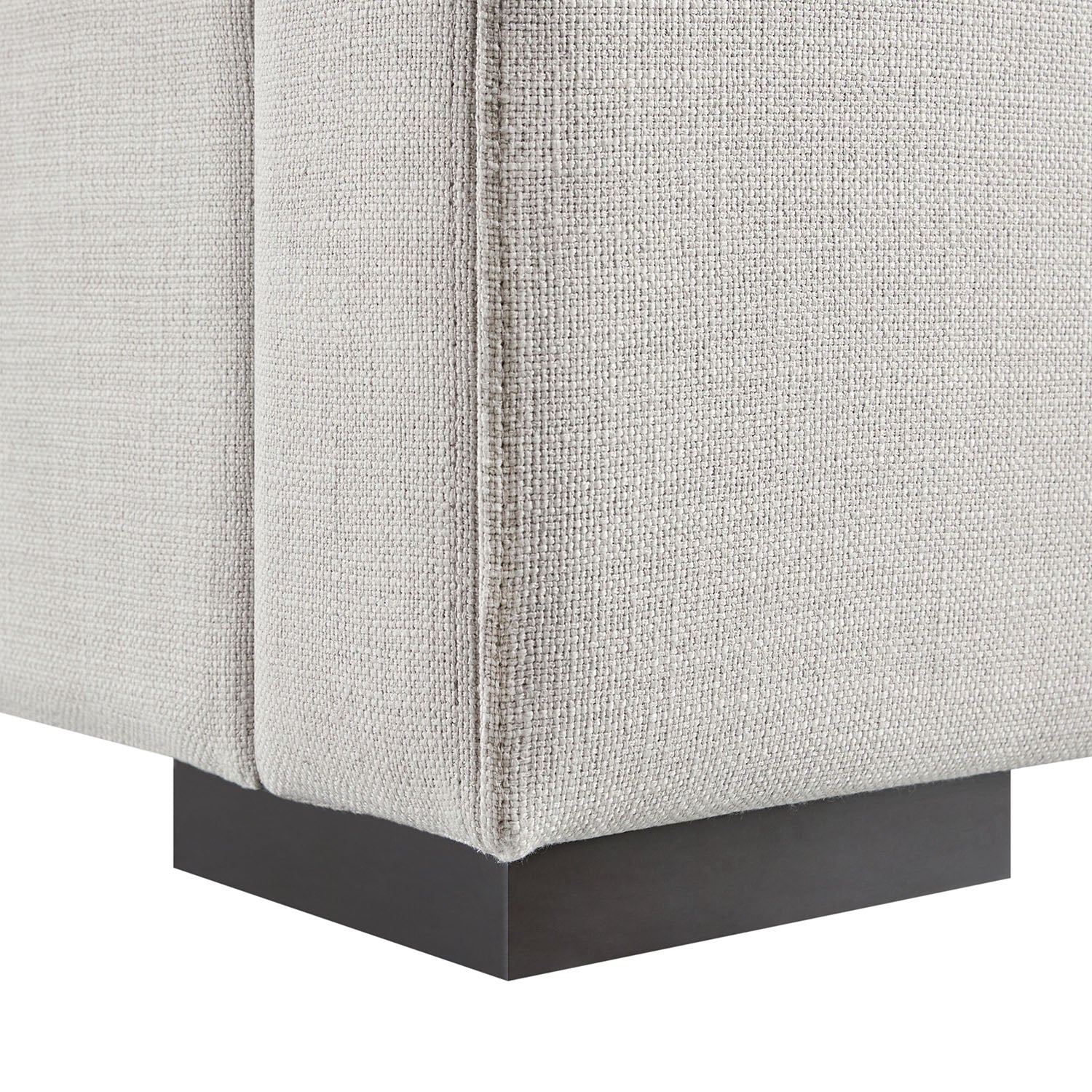 Antoine Side-Opening Ottoman Bed with Storage, Ivory Linen Blend