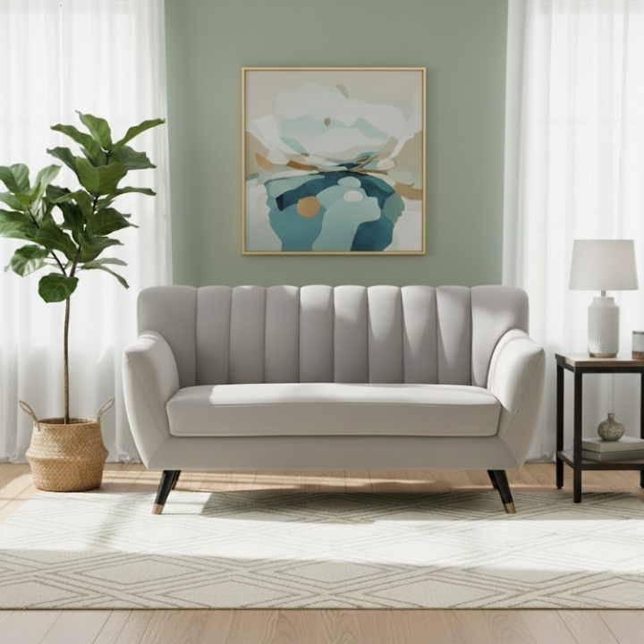KD 2-Seater Velvet Sofa