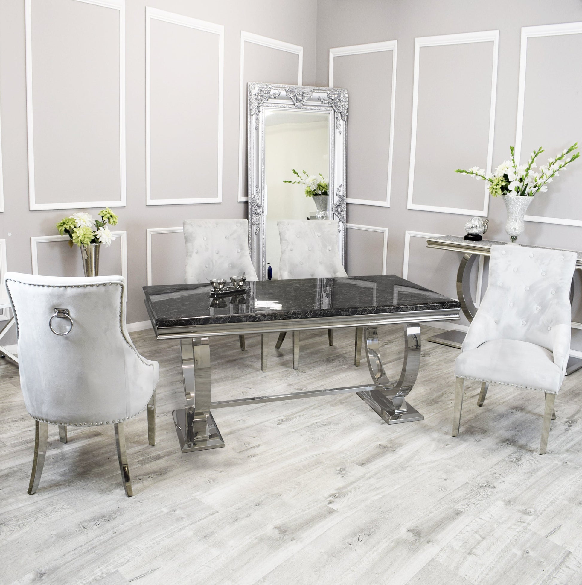 Arriana Dining Table with Duke Chairs