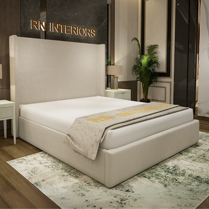 King Sized Bed - Simple Wingback Bed Frame