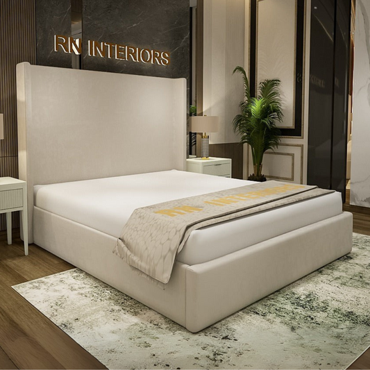 King Sized Bed - Simple Wingback Bed Frame
