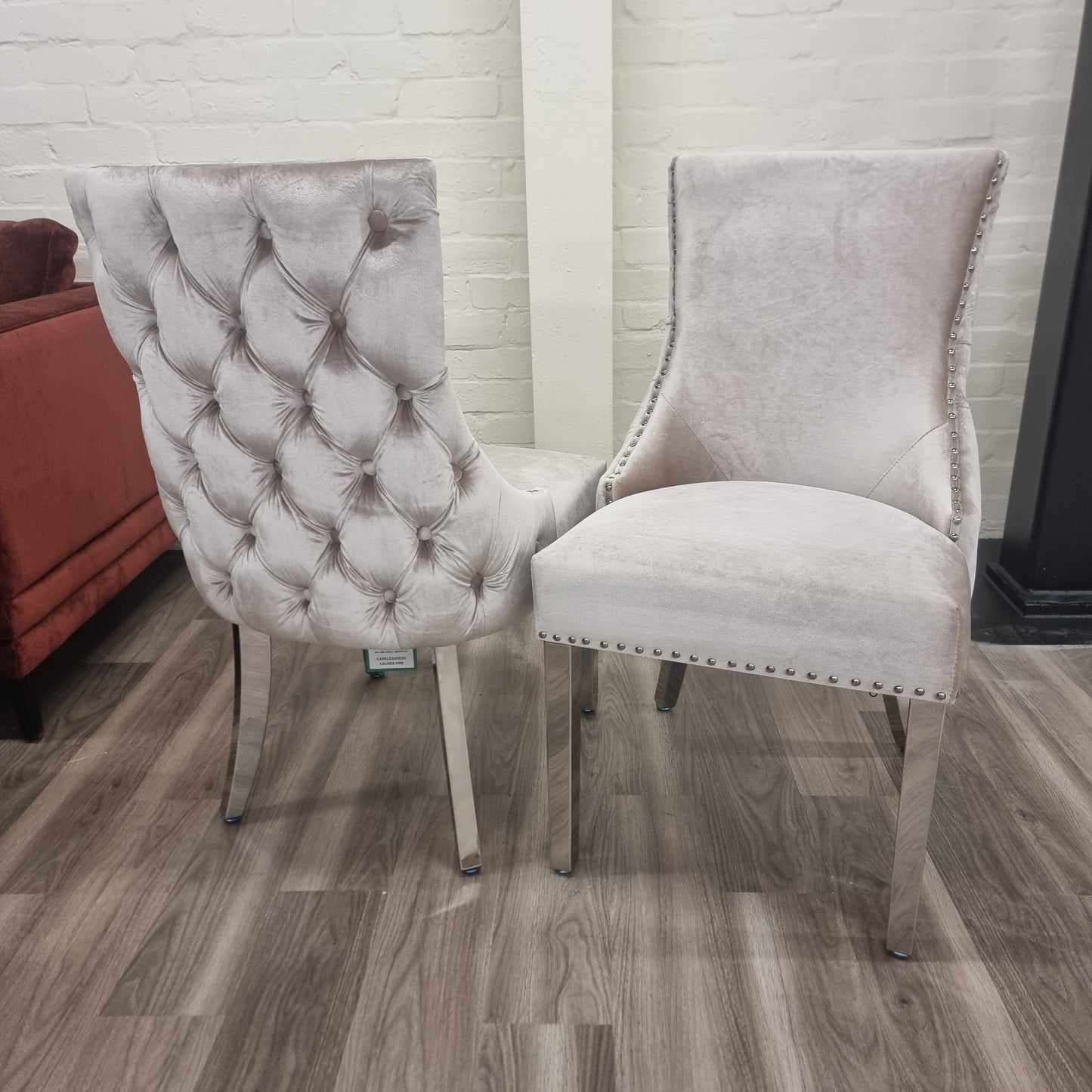 Kensington dining chair with deep button back
