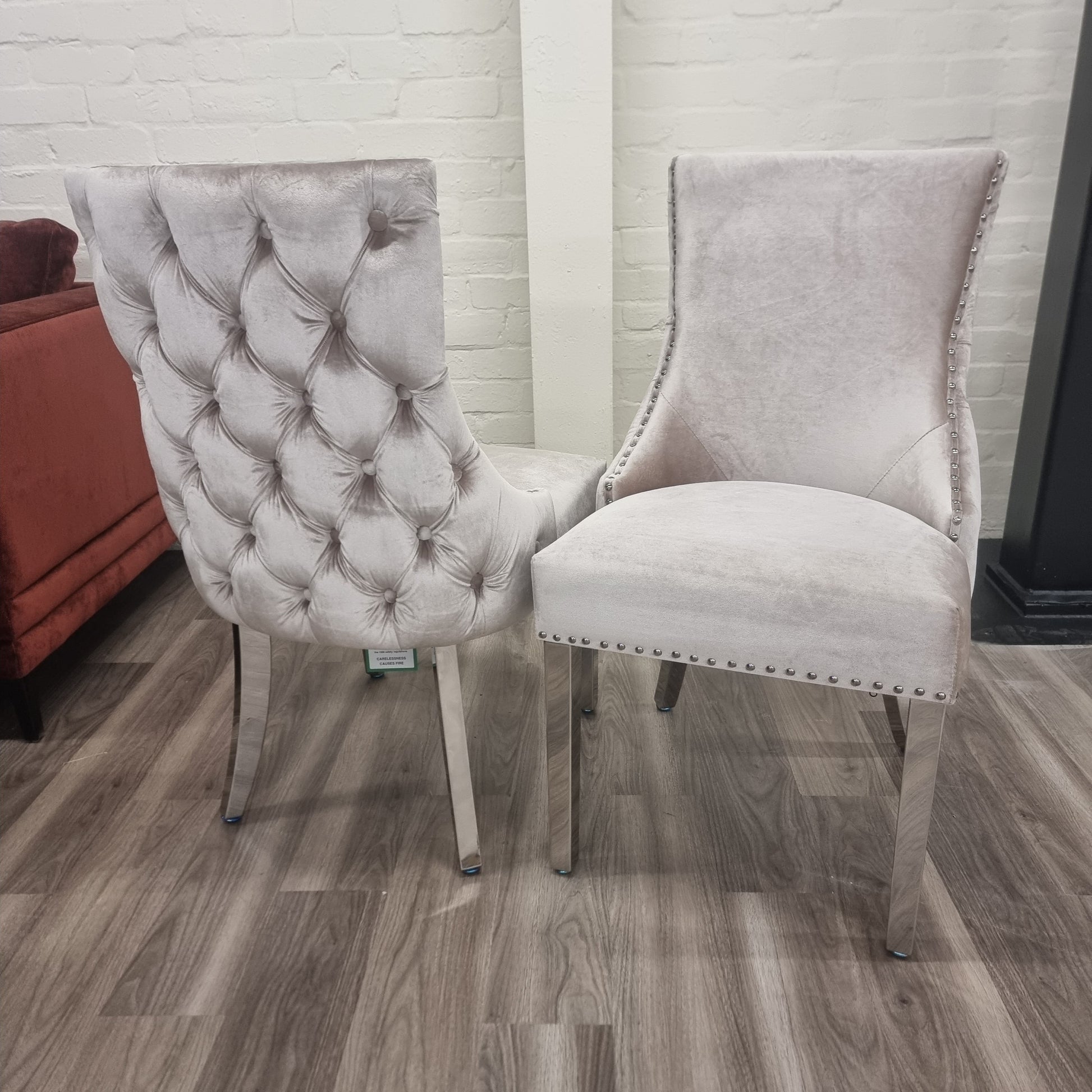 Kensington dining chair with deep button back