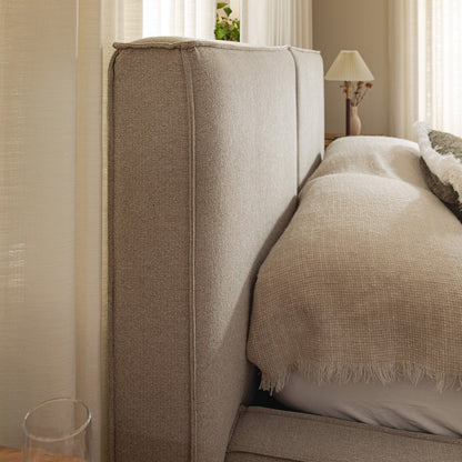Claudine Ottoman Bed with Storage, Oatmeal Weave