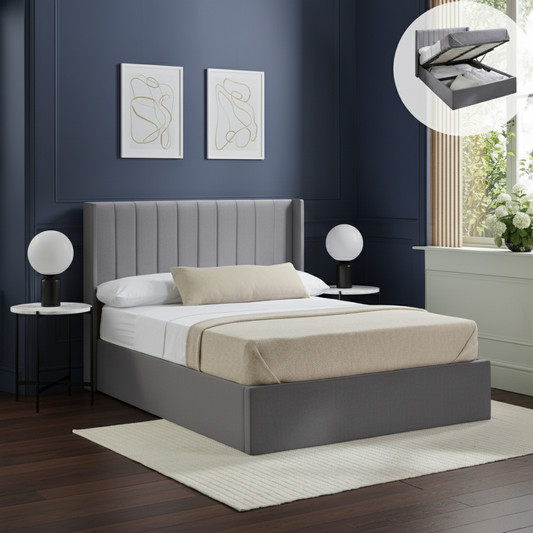 Imogen Ottoman Bed with Storage - Optional Mattress