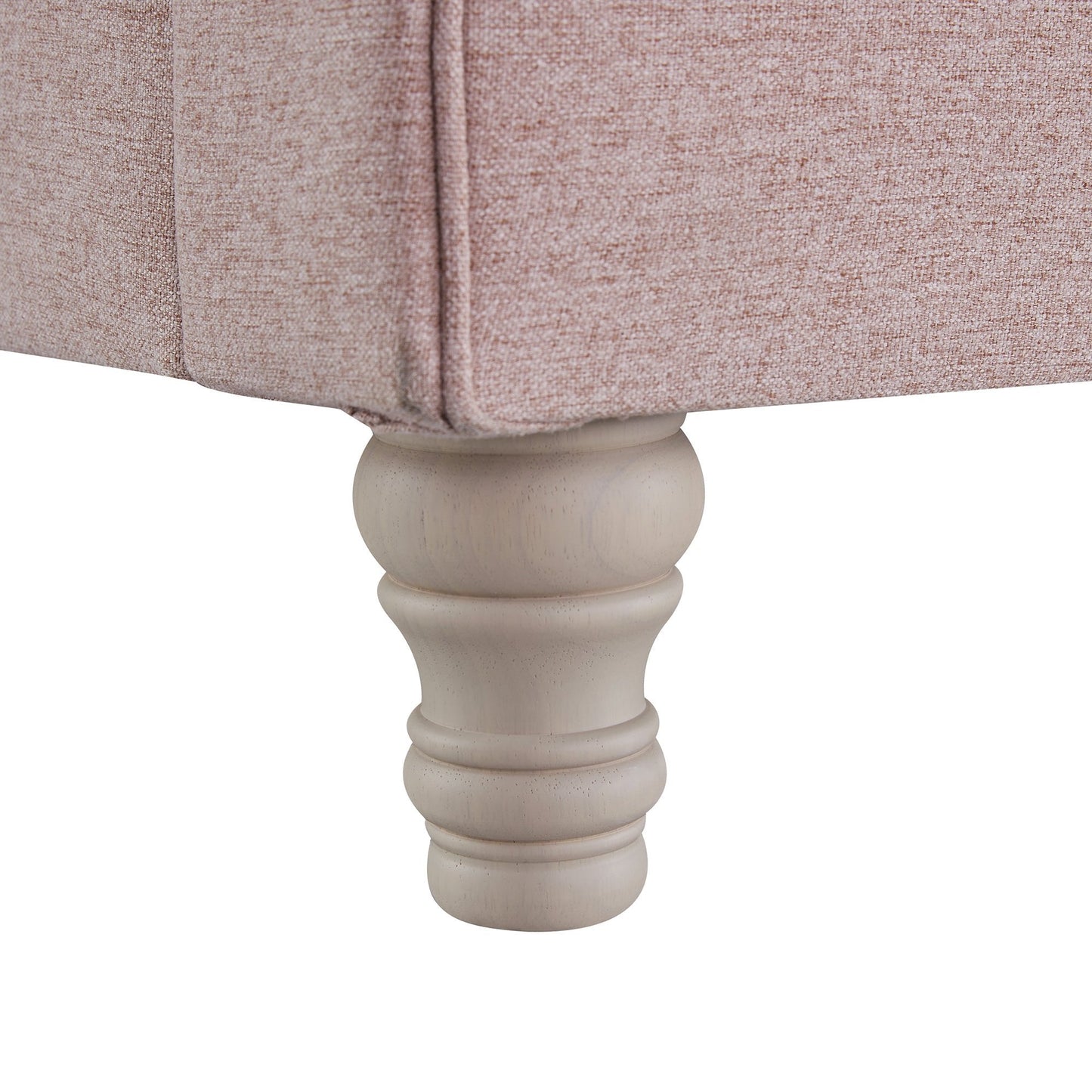 Porchester Ottoman Bed with Storage, Sleigh, Rosewater Pink Fabric