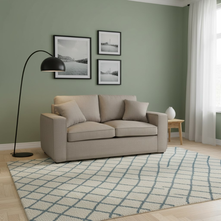 Calista Grey Fabric Sofa