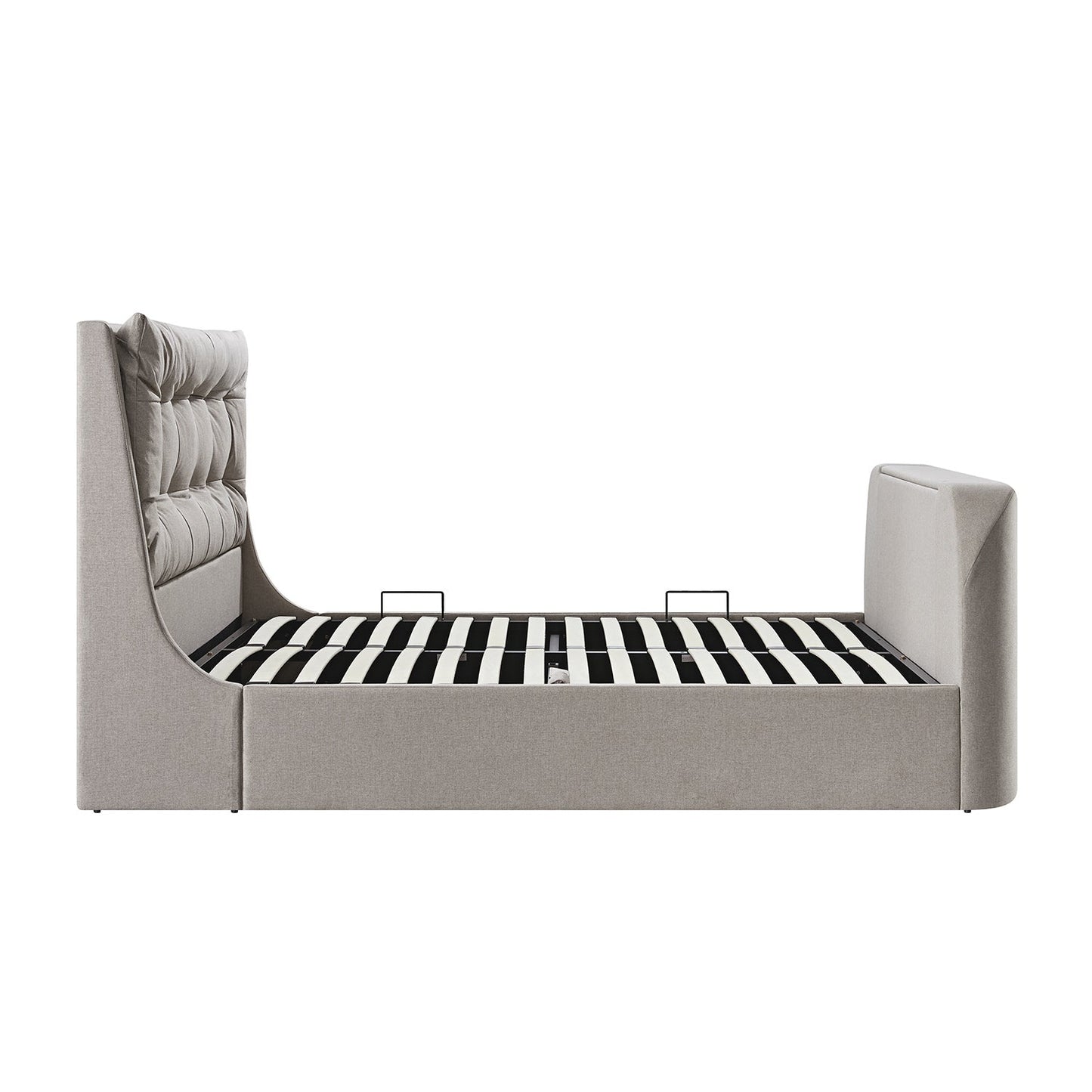Hadley Stone Fabric TV Bed with Ottoman Storage