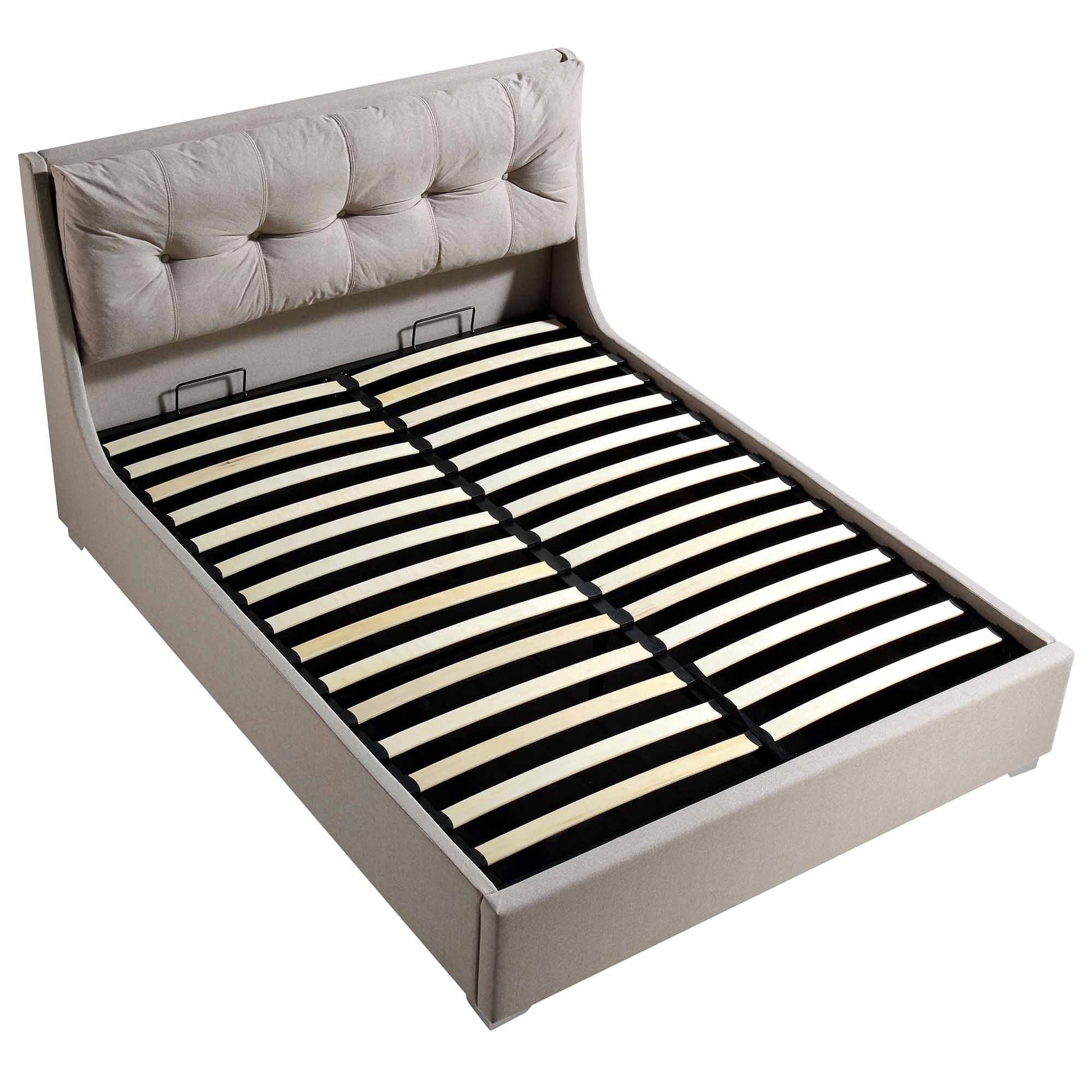 Hadley Stone Fabric Ottoman Bed with Storage